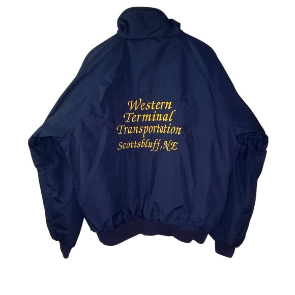 Vintage WTT Western Terminal Transportation Jacket XL Nebraska Advertising - Picture 2 of 11